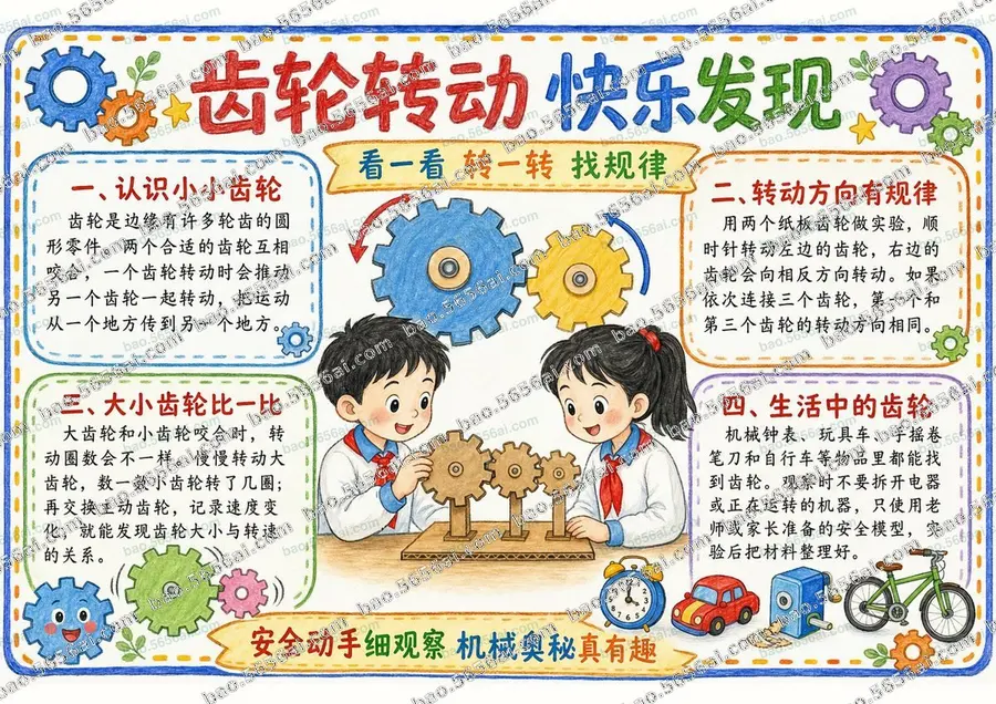 齿轮转动·快乐发现（三版本）彩色成品预览
