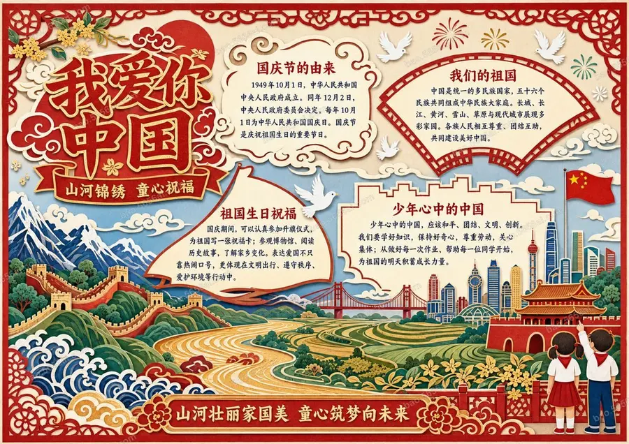我爱你 中国彩色成品预览