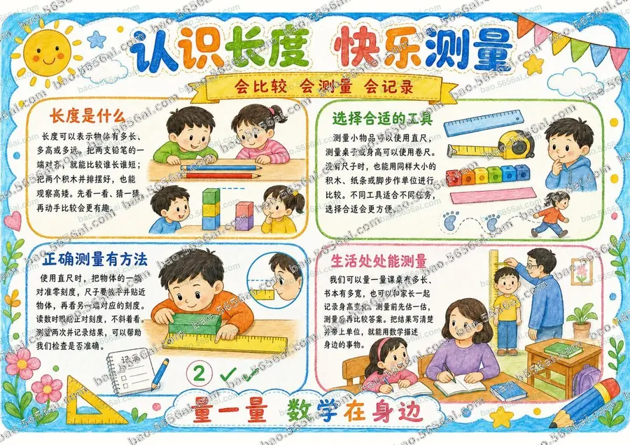 认识长度·快乐测量（三版本）彩色成品预览