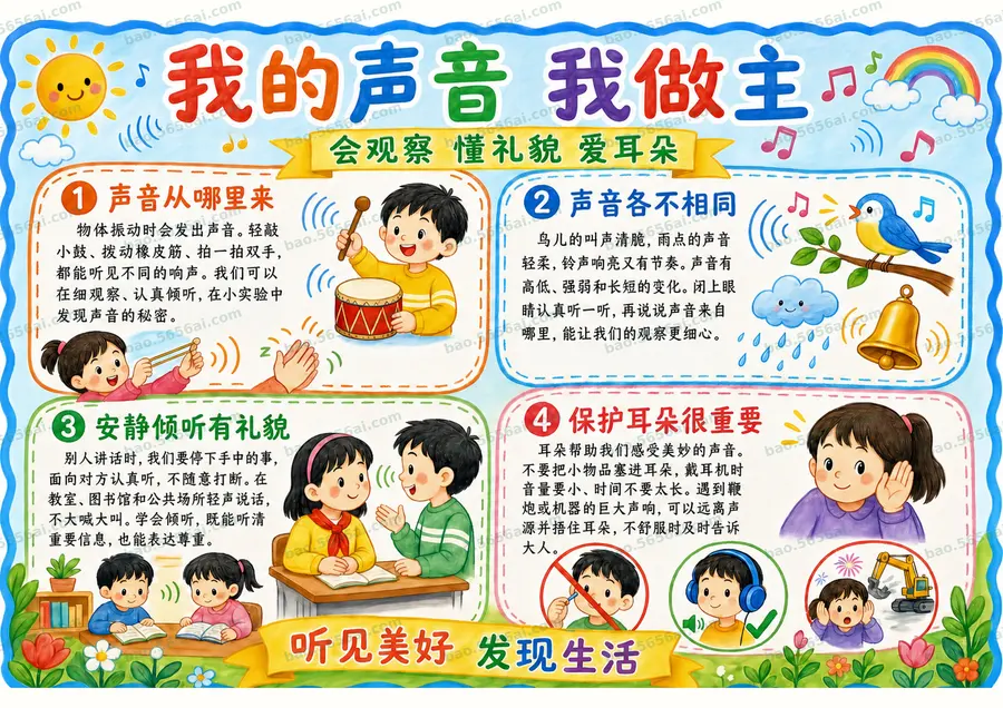 我的声音 我做主彩色成品预览