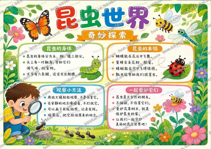 昆虫世界·奇妙探索（三版本）彩色成品预览