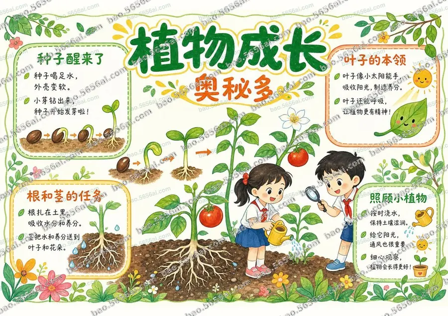 植物成长·奥秘多（三版本）彩色成品预览