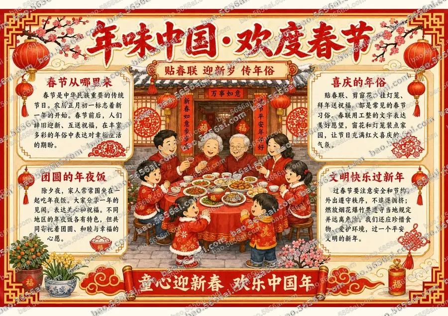 年味中国·欢度春节彩色成品预览