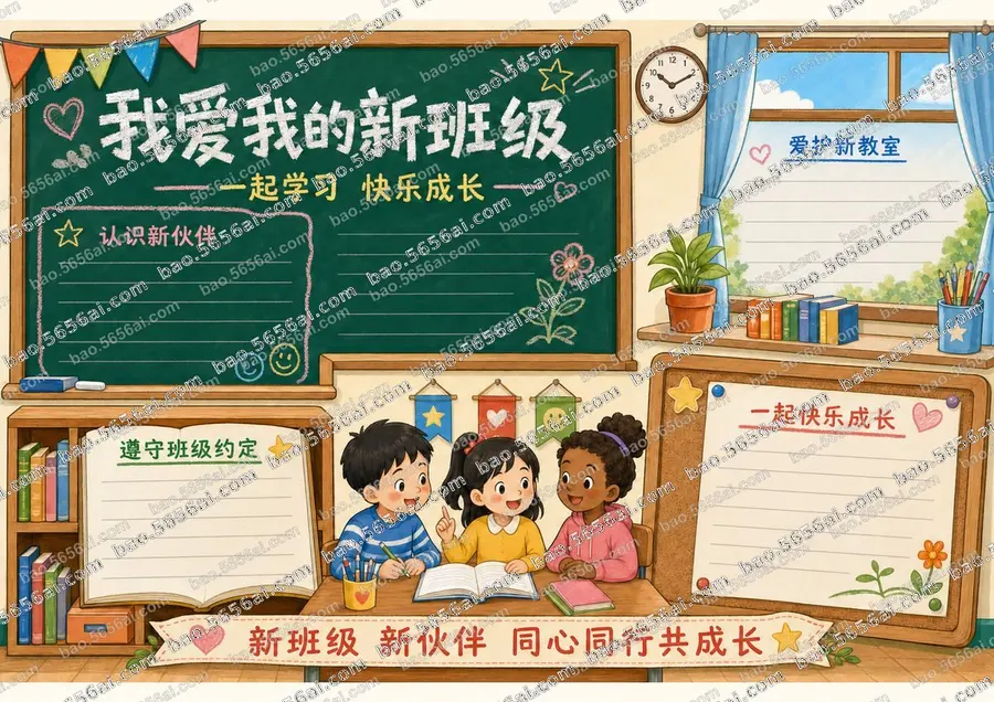 我爱我的新班级彩色半成品低清预览