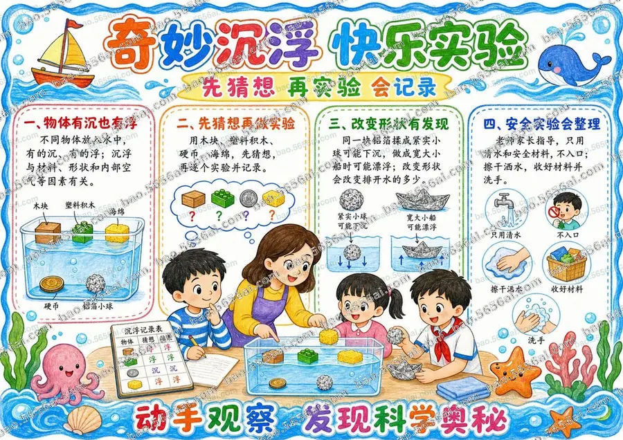 奇妙沉浮·快乐实验（三版本）彩色成品预览