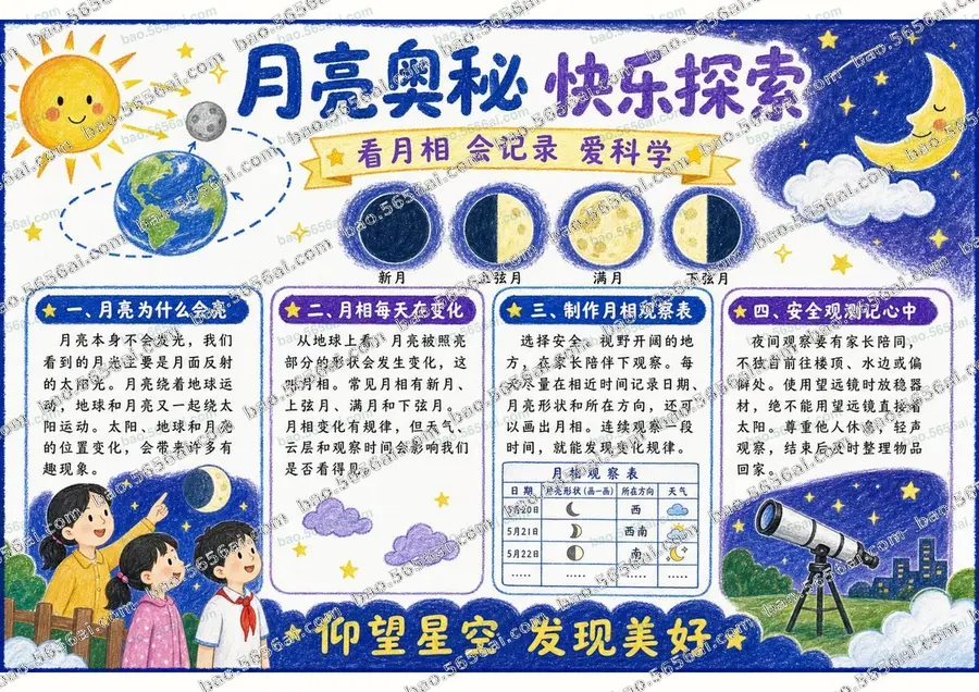 月亮奥秘·快乐探索（三版本）彩色成品预览