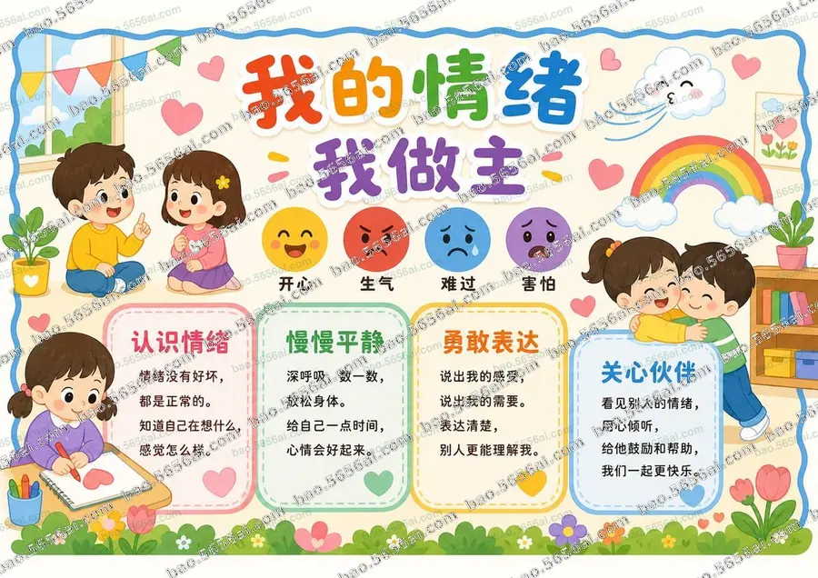 我的情绪·我做主（三版本）彩色成品预览