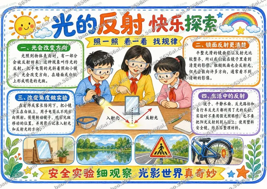 光的反射·快乐探索（三版本）彩色成品预览