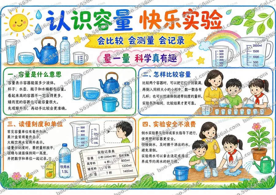 认识容量·快乐实验（三版本）彩色成品预览